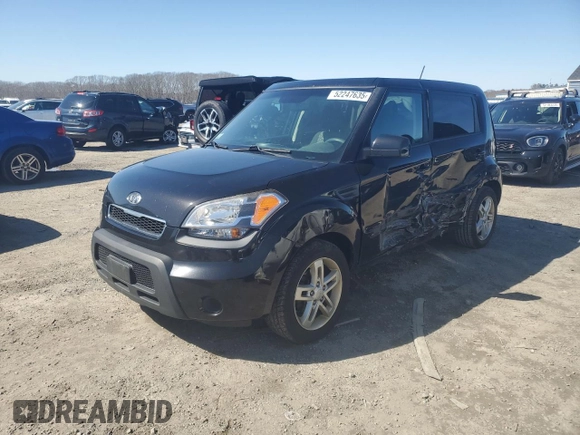 2011 Kia Soul + with VIN KNDJT2A20B7204430, listed as a Copart auction lot 52247635 with 124,491 mi miles and Clean Title. Bid and sale history available at carsss.com. Image 1.