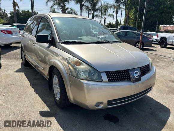 2004 Nissan Quest SE with VIN 5N1BV28UX4N347885, listed as a Copart auction lot 73199214 with 0 mi miles and Clean Title. Bid and sale history available at carsss.com. Image 1.