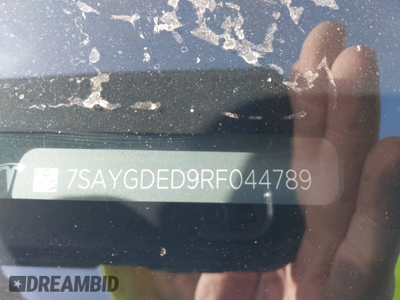 2024 Tesla Model Y with VIN 7SAYGDED9RF044789, listed as a IAAI auction lot 41817318 with Not Provided miles and . Bid and sale history available at DreamBid. Image 19.
