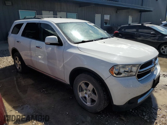 2013 Dodge Durango Crew with VIN 1C4RDJDG9DC700757, listed as a Copart auction lot 57989045 with 204,907 mi miles and Clean title. Bid and sale history available at DreamBid. Image 4.