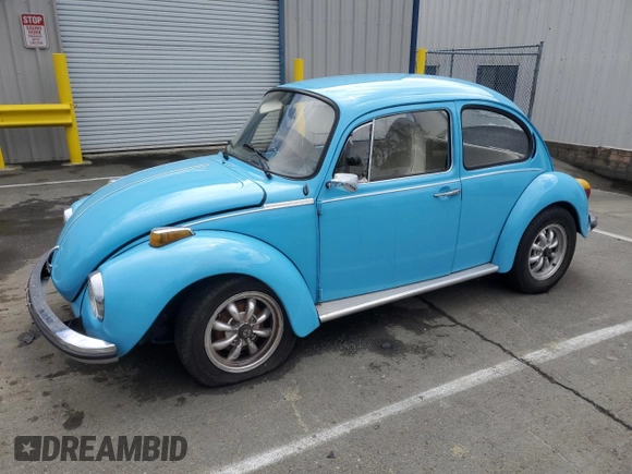1973 Volkswagen Beetle with VIN 1332519606, listed as a Copart auction lot 50725285 with 45,149 mi miles and Salvage Title. Bid and sale history available at DreamBid. Image 1.
