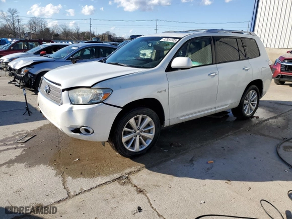 2009 Toyota Highlander Hybrid Limited with VIN JTEEW44A092028215, listed as a Copart auction lot 42351505 with 205,471 mi miles and Non Repairable. Bid and sale history available at carsss.com. Image 1.