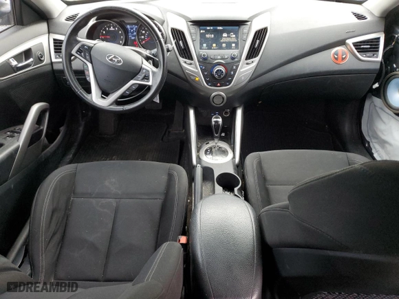 2017 Hyundai Veloster with VIN KMHTC6AD8HU311734, listed as a Copart auction lot 47065854 with 95,111 mi miles and Salvage Title. Bid and sale history available at carsss.com. Image 8.