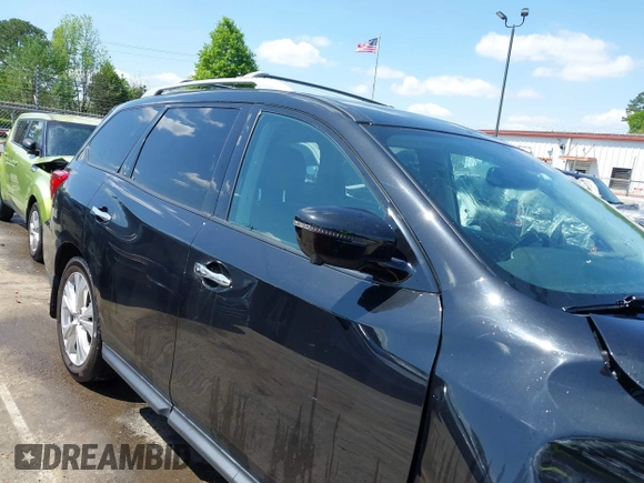 2018 Nissan Pathfinder S with VIN 5N1DR2MN1JC653716, listed as a IAAI auction lot 41984152 with 114,905 mi miles and . Bid and sale history available at DreamBid. Image 13.