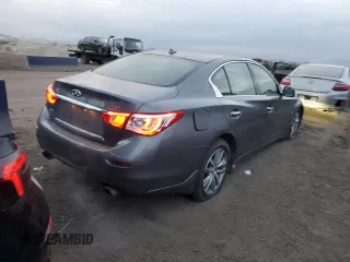 2017 Infiniti Q50 3.0t Signature Edition with VIN JN1EV7AR5HM830753, listed as a Copart auction lot 87638085 with 20,743 mi miles and Salvage Title. Bid and sale history available at carsss.com. Image 3.