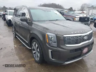 2020 Kia Telluride S with VIN 5XYP6DHC5LG092904, listed as a IAAI auction lot 41525201 with 116,803 mi miles and . Bid and sale history available at DreamBid. Image 1.