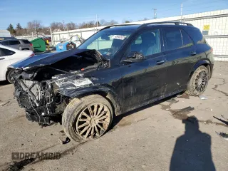 2022 Mercedes-Benz GLE 450 with VIN 4JGFB5KE0NA812390, listed as a Copart auction lot 45942025 with 21,938 mi miles and Salvage title. Bid and sale history available at DreamBid. Image 1.