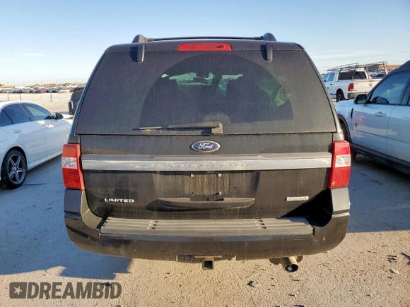 2016 Ford Expedition Limited with VIN 1FMJU1KT4GEF35590, listed as a Copart auction lot 54911715 with 111,748 mi miles and Salvage title. Bid and sale history available at DreamBid. Image 6.
