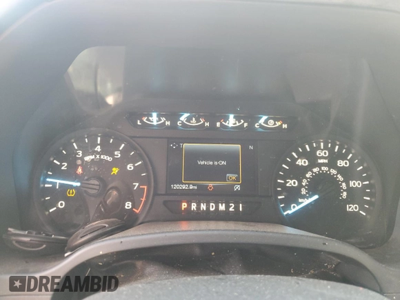 2018 Ford F-150 XL with VIN 1FTEW1CB5JKF02225, listed as a Copart auction lot 52215975 with 120,292 mi miles and Salvage Title. Bid and sale history available at DreamBid. Image 9.