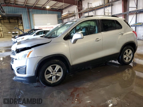 2016 Chevrolet Trax LT with VIN 3GNCJLSB2GL258308, listed as a Copart auction lot 47611985 with 148,030 mi miles and Salvage Title. Bid and sale history available at DreamBid. Image 1.