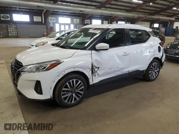 2022 Nissan Kicks SV with VIN 3N1CP5CV9NL523317, listed as a Copart auction lot 52853945 with 100,024 mi miles and Clean Title. Bid and sale history available at DreamBid. Image 1.