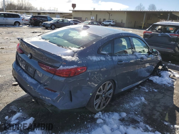 2021 BMW 2 Series M235i xDrive with VIN WBA13AL08M7H39806, listed as a Copart auction lot 44625043 with 23,037 mi miles. Bid and sale history available at carsss.com. Image 3.