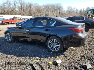2020 Infiniti Q50 Pure with VIN JN1EV7AR8LM255427, listed as a Copart auction lot 84402194 with 91,280 mi miles and Salvage title. Bid and sale history available at DreamBid. Image 2.