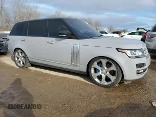 2017 Land Rover Range Rover with VIN SALGS5FE8HA347325, listed as a Copart auction lot 43391445 with 92,181 mi miles and Clean title. Bid and sale history available at DreamBid. Image 4.