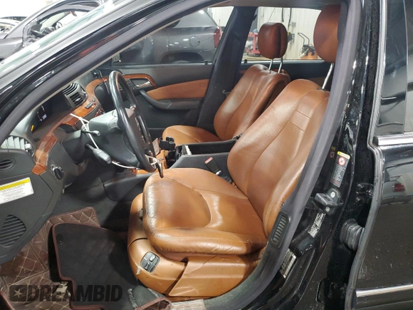 2005 Mercedes-Benz S-Class 4.3L with VIN WDBNG83J95A459421, listed as a Copart auction lot 77153264 with 168,360 mi miles and Salvage Title. Bid and sale history available at carsss.com. Image 7.