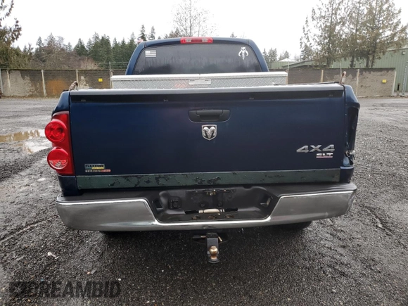 2007 Dodge 1500 ST with VIN 1D7HU18P87J507401, listed as a Copart auction lot 43823185 with 177,377 mi miles and Clean Title. Bid and sale history available at DreamBid. Image 6.