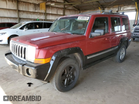 2006 Jeep Commander Limited с VIN 1J8HH58296C293945, выставлен на аукционе Copart как лот 51489415 с пробегом 172 704 миль миль и Чистый • Clean title. История ставок и продаж доступна на DreamBid. Изображение 1.