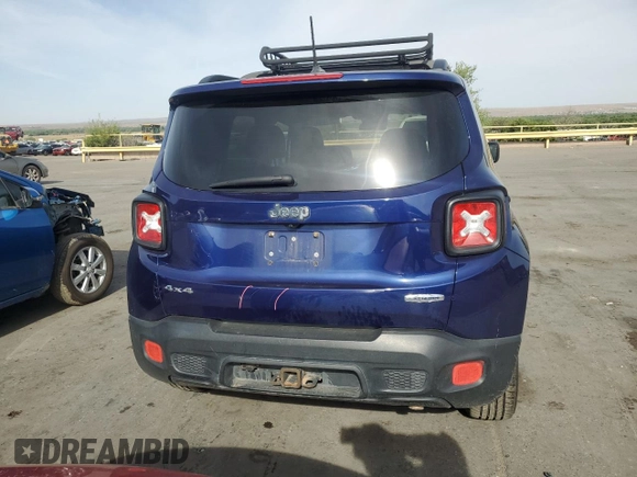 2017 Jeep Renegade Altitude with VIN ZACCJBBB9HPE52085, listed as a Copart auction lot 58781195 with 139,524 mi miles and Salvage title. Bid and sale history available at DreamBid. Image 6.