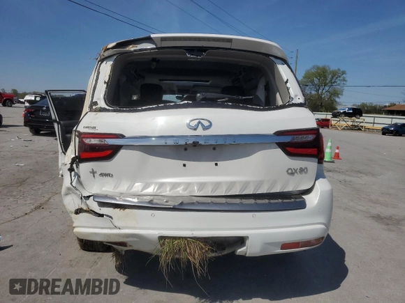 2020 Infiniti QX80 Luxe z VIN JN8AZ2NE2L9252153, wystawiony jako Copart lot #52533615 z przebiegiem 74 577 mil mil oraz Szkoda całkowita • Salvage title. Historia ofert i sprzedaży dostępna na DreamBid. Obrazek 6.