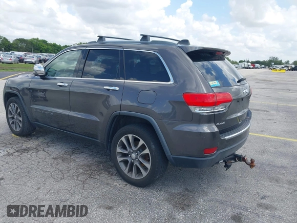 2018 Jeep Grand Cherokee Limited with VIN 1C4RJFBG2JC334970, listed as a IAAI auction lot 42346729 with 83,059 mi miles and . Bid and sale history available at DreamBid. Image 3.