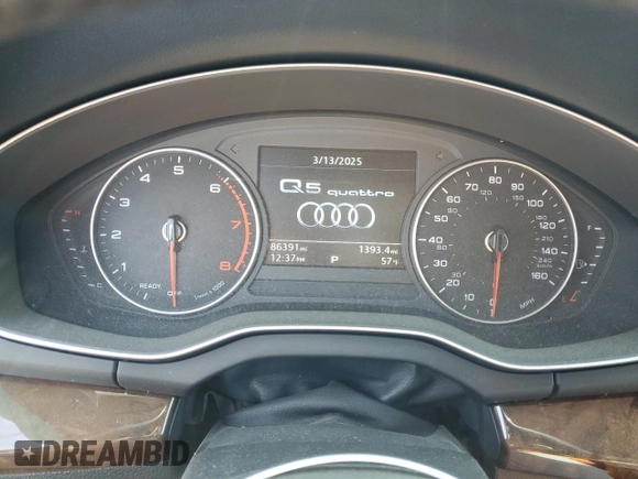 2018 Audi Q5 Premium with VIN WA1ANAFY4J2170547, listed as a Copart auction lot 49076395 with 86,391 mi miles and Non Repairable. Bid and sale history available at carsss.com. Image 9.