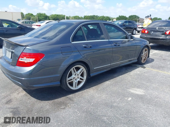 2013 Mercedes-Benz C 250 Sport with VIN WDDGF4HB5DA789357, listed as a IAAI auction lot 42176547 with 139,299 mi miles and . Bid and sale history available at carsss.com. Image 4.