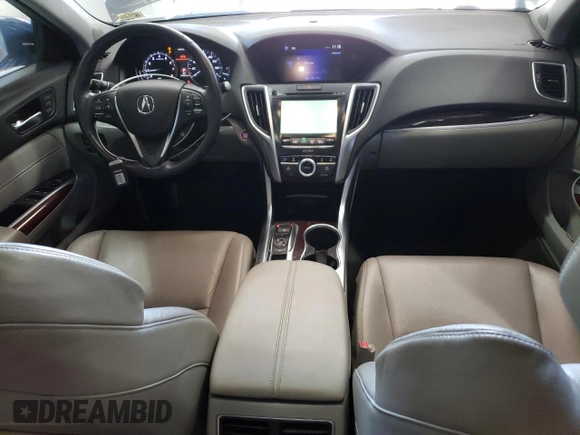 2015 Acura TLX V6 Tech with VIN 19UUB2F54FA003630, listed as a Copart auction lot 49121895 with 171,987 mi miles and Salvage Title. Bid and sale history available at carsss.com. Image 8.