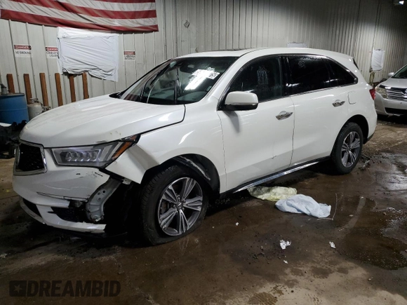 2019 Acura MDX with VIN 5J8YD3H39KL000010, listed as a Copart auction lot 50872175 with 82,306 mi miles and Non Repairable. Bid and sale history available at carsss.com. Image 1.