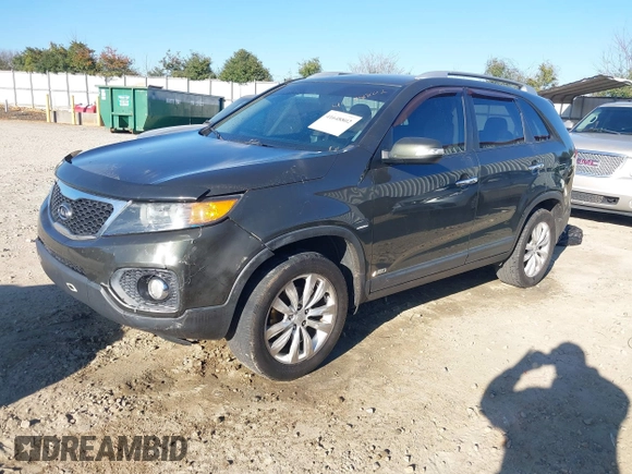 2011 Kia Sorento EX with VIN 5XYKUDA25BG093924, listed as a IAAI auction lot 41648802 with 221,355 mi miles. Bid and sale history available at carsss.com. Image 2.