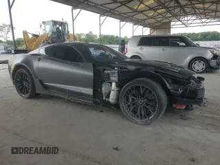 2015 Chevrolet Corvette Z06 3LZ with VIN 1G1YU2D69F5607553, listed as a Copart auction lot 58258254 with 0 mi miles and Salvage Title. Bid and sale history available at carsss.com. Image 4.