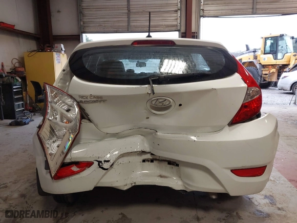 2013 Hyundai Accent GL with VIN KMHCT5AE6DU122559, listed as a IAAI auction lot 41800714 with 129,582 mi miles. Bid and sale history available at carsss.com. Image 16.