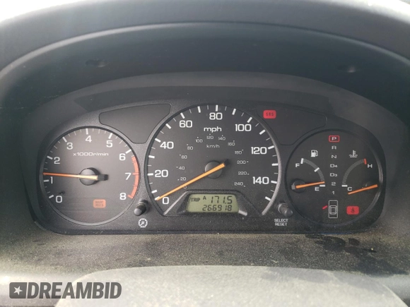 2000 Honda Accord EX z VIN 1HGCG5656YA060963, wystawiony jako Copart lot #54715235 z przebiegiem 266 918 mil mil oraz Szkoda całkowita • Salvage title. Historia ofert i sprzedaży dostępna na DreamBid. Obrazek 9.