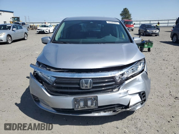 2022 Honda Odyssey EX с VIN 5FNRL6H56NB023731, выставлен на аукционе Copart как лот 54346985 с пробегом 98 369 миль миль и Списание • Salvage title. История ставок и продаж доступна на DreamBid. Изображение 5.
