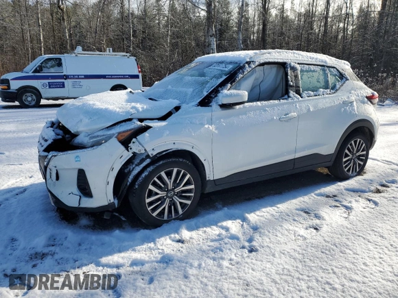 2021 Nissan Kicks SV with VIN 3N1CP5CVXML501261, listed as a Copart auction lot 82891754 with Not Provided miles and Salvage Title. Bid and sale history available at carsss.com. Image 1.