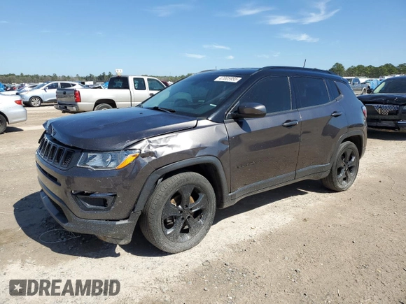 2020 Jeep Compass Latitude with VIN 3C4NJCBB5LT162538, listed as a Copart auction lot 47005955 with 86,155 mi miles and Salvage Title. Bid and sale history available at carsss.com. Image 1.