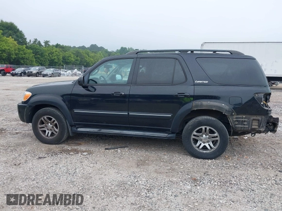 2006 Toyota Sequoia Limited with VIN 5TDZT38AX6S275829, listed as a IAAI auction lot 39725730 with 310,011 mi miles and . Bid and sale history available at DreamBid. Image 14.