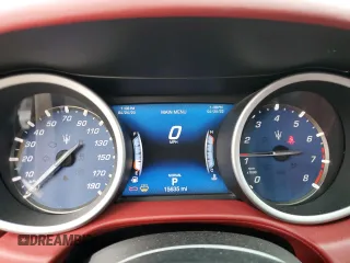 2019 Maserati Ghibli with VIN ZAM57XSS1K1335513, listed as a Copart auction lot 49609883 with 15,635 mi miles. Bid and sale history available at carsss.com. Image 9.