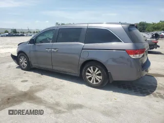 2016 Honda Odyssey EX-L with VIN 5FNRL5H60GB056665, listed as a Copart auction lot 53809485 with 189,197 mi miles and Salvage Title. Bid and sale history available at carsss.com. Image 2.