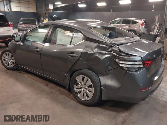 2020 Nissan Sentra S with VIN 3N1AB8BV5LY308865, listed as a IAAI auction lot 41656332 with 52,108 mi miles. Bid and sale history available at carsss.com. Image 3.