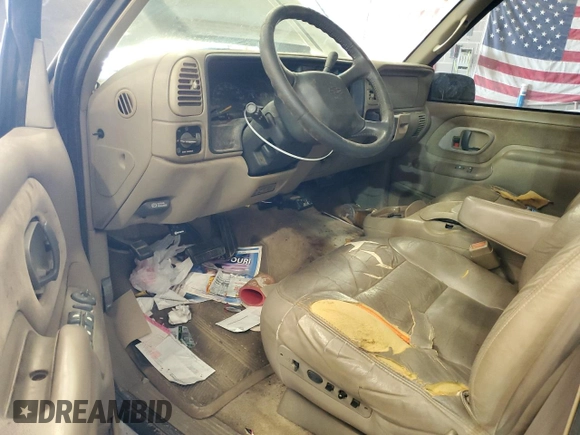 1999 Chevrolet Suburban with VIN 1GNGK26J6XJ444189, listed as a Copart auction lot 68249474 with 216,412 mi miles and Salvage Title. Bid and sale history available at carsss.com. Image 8.