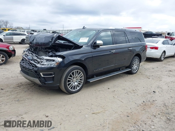2023 Ford Expedition Max Platinum with VIN 1FMJK1L89PEA17331, listed as a IAAI auction lot 41699994 with 39,164 mi miles and . Bid and sale history available at DreamBid. Image 2.