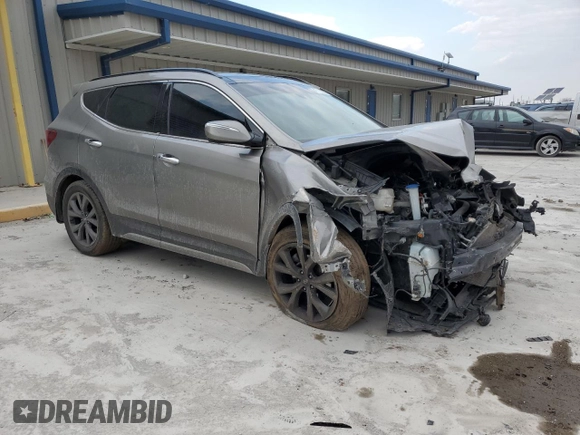 2018 Hyundai Santa Fe Ultimate with VIN 5XYZWDLA2JG515370, listed as a Copart auction lot 47178355 with Not provided miles and Salvage title. Bid and sale history available at DreamBid. Image 4.
