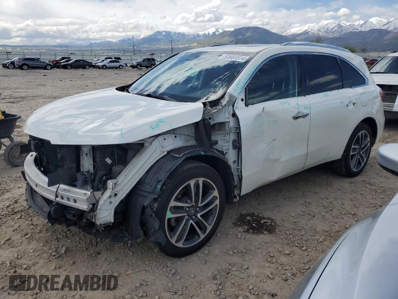2017 Acura MDX Sport Hybrid w/Advance Pkg with VIN 5FRYD7H76HB000856, listed as a Copart auction lot 53651514 with 133,933 mi miles. Bid and sale history available at carsss.com. Image 1.