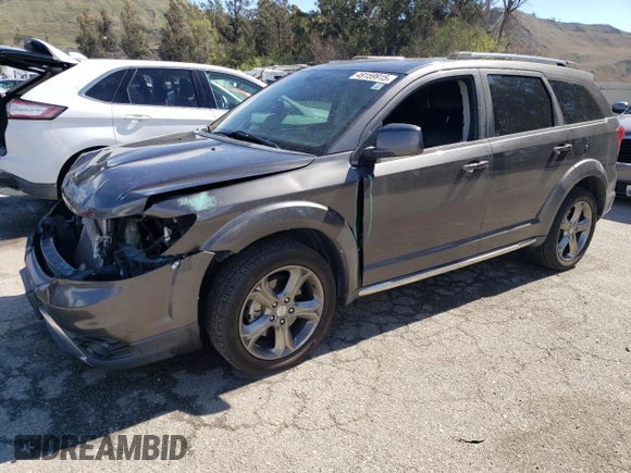 2017 Dodge Journey Crossroad Plus with VIN 3C4PDCGB9HT501527, listed as a Copart auction lot 49159915 with 101,106 mi miles and Salvage Title. Bid and sale history available at carsss.com. Image 1.