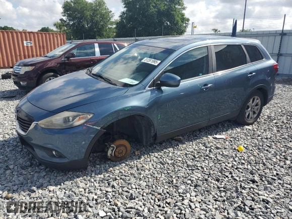 2014 Mazda CX-9 Touring with VIN JM3TB3CV2E0435343, listed as a Copart auction lot 51261995 with 143,270 mi miles and Salvage Title. Bid and sale history available at carsss.com. Image 1.