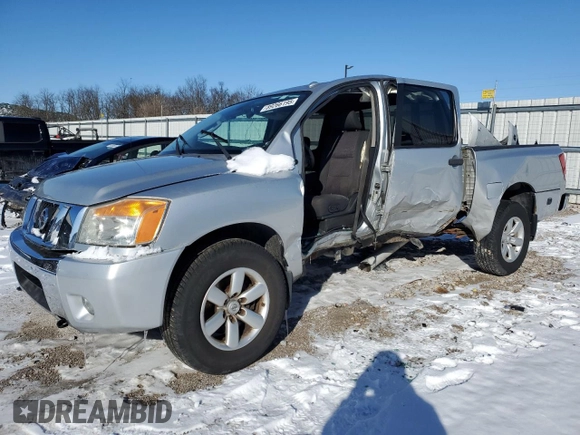 2010 Nissan Titan LE with VIN 1N6AA0EC1AN302984, listed as a Copart auction lot 89266195 with 80,743 mi miles and Salvage Title. Bid and sale history available at carsss.com. Image 1.