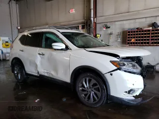 2016 Nissan Rogue SV with VIN 5N1AT2MV1GC785209, listed as a Copart auction lot 46155915 with 127,574 mi miles and Salvage Title. Bid and sale history available at DreamBid. Image 4.