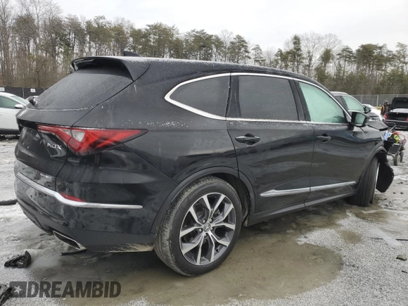 2023 Acura MDX w/Technology Package with VIN 5J8YE1H4XPL038136, listed as a Copart auction lot 88968795 with 67,222 mi miles and Salvage Title. Bid and sale history available at carsss.com. Image 3.