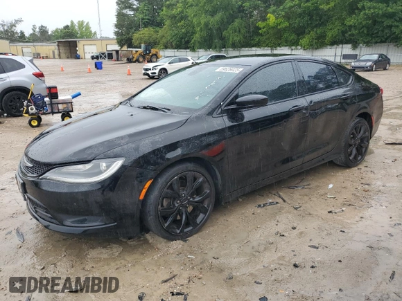2015 Chrysler 200 S with VIN 1C3CCCBB7FN638895, listed as a Copart auction lot 59626025 with 102,837 mi miles and Salvage title. Bid and sale history available at DreamBid. Image 1.