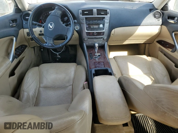 2006 Lexus IS 250 with VIN JTHBK262865012673, listed as a Copart auction lot 64866815 with 169,413 mi miles and Clean title. Bid and sale history available at DreamBid. Image 8.